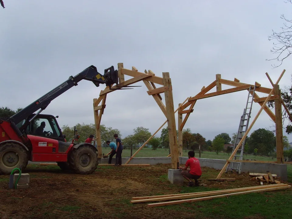 Levage d'une ferme